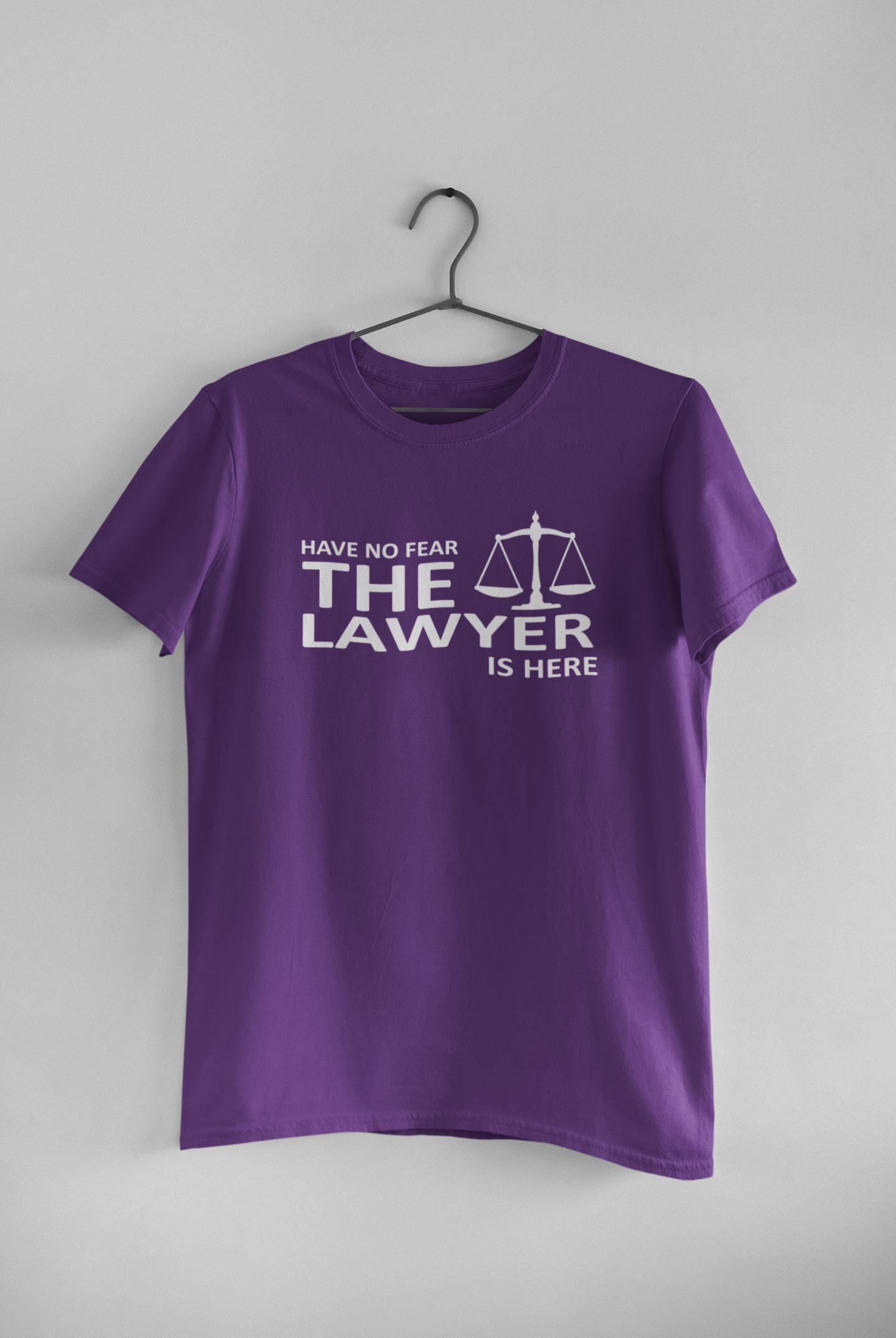 Have No Fear The Lawyer Is Here Mens Half Sleeves T-shirt- FunkyTeesClub