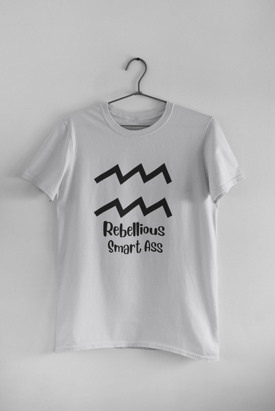 Aquarius Zodiac Sign Mens Half Sleeves T-shirt- FunkyTeesClub