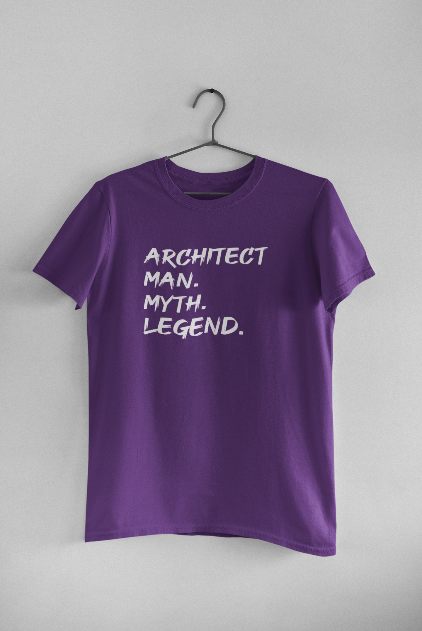 Architect Man Myth Legend Architect Profession Mens Half Sleeves T-shirt- FunkyTeesClub