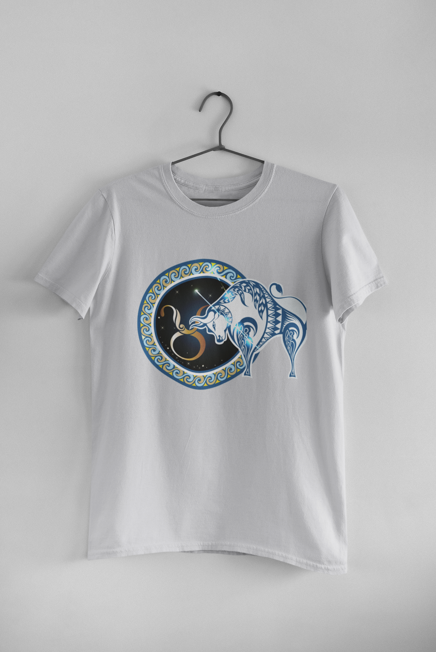 Taurus Zodiac Sign Mens Half Sleeves T-shirt- FunkyTeesClub