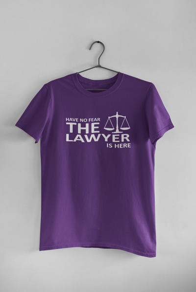 Have No Fear The Lawyer Is Here Women Half Sleeves T-shirt- FunkyTeesClub