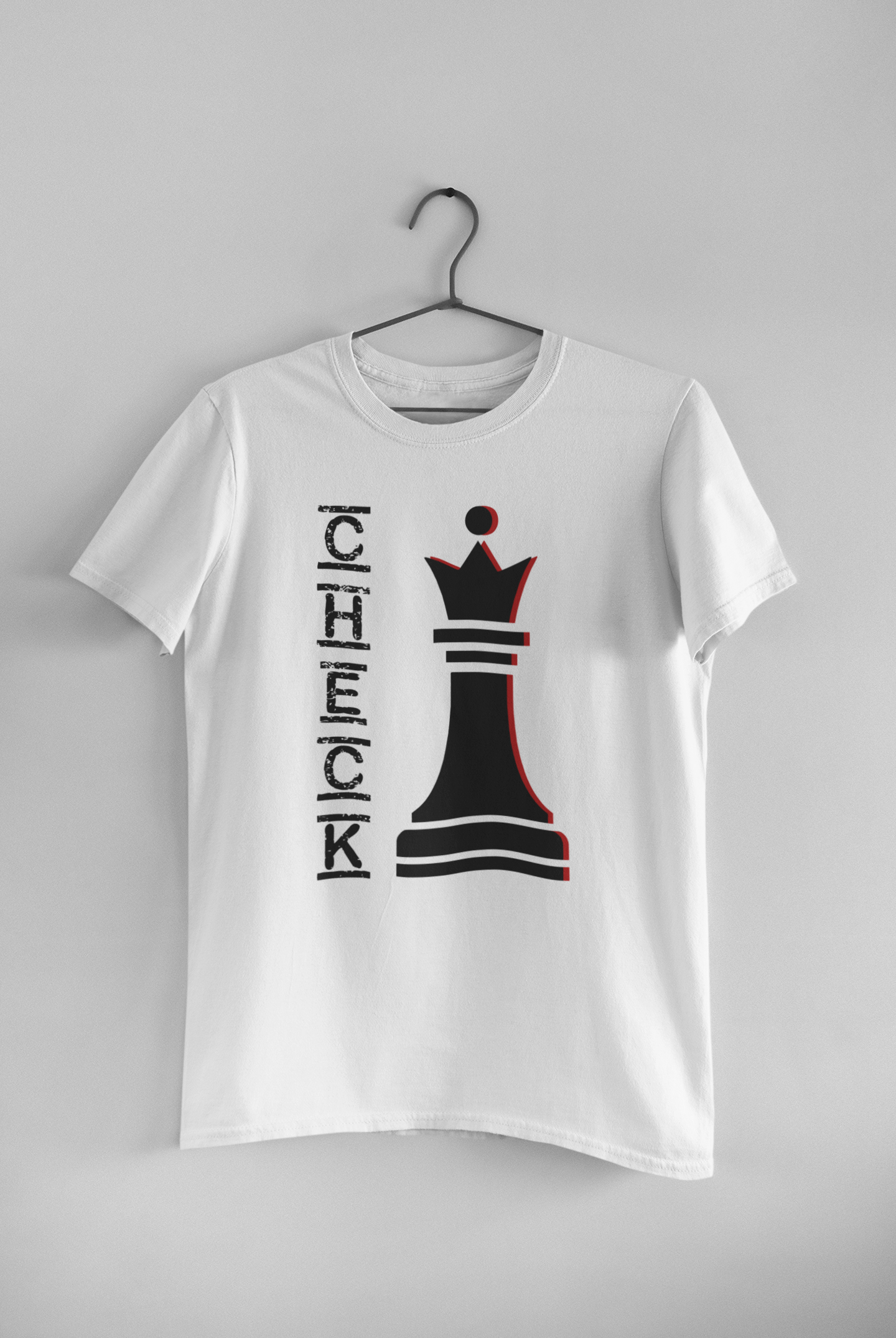 Check Mate Couple Half Sleeves T-Shirts -FunkyTeesClub