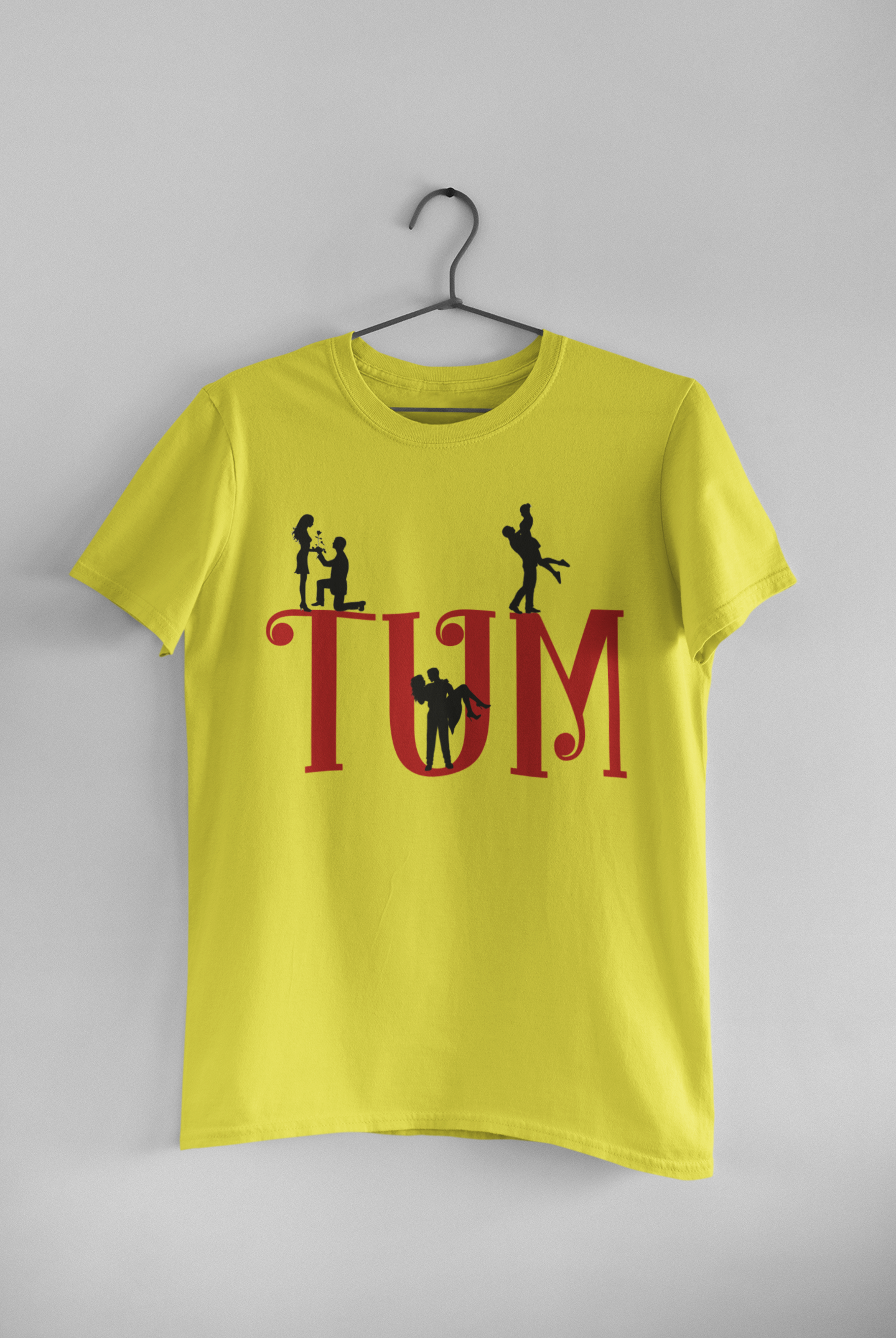 Hum Tum Couple Half Sleeves T-Shirts -FunkyTeesClub