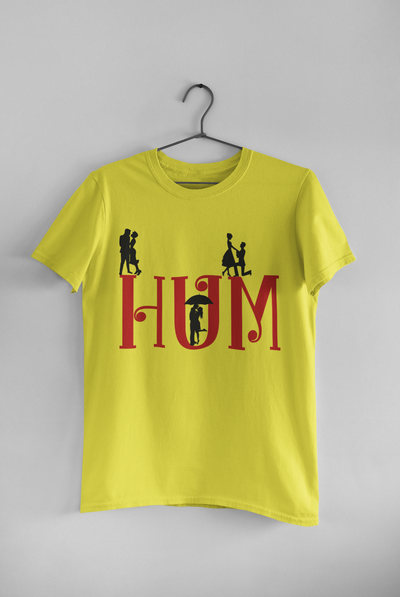 Hum Tum Couple Half Sleeves T-Shirts -FunkyTeesClub