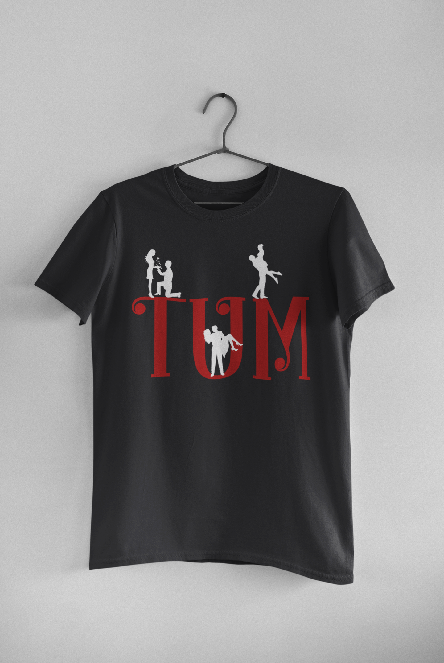 Hum Tum Couple Half Sleeves T-Shirts -FunkyTeesClub