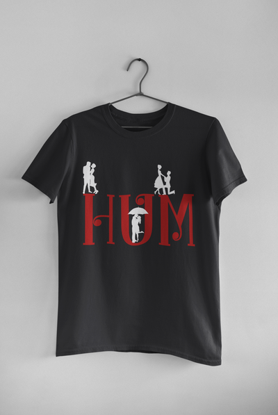Hum Tum Couple Half Sleeves T-Shirts -FunkyTeesClub