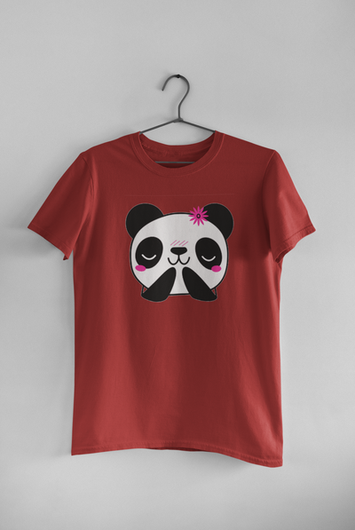 Panda Love Couple Half Sleeves T-Shirts -FunkyTeesClub