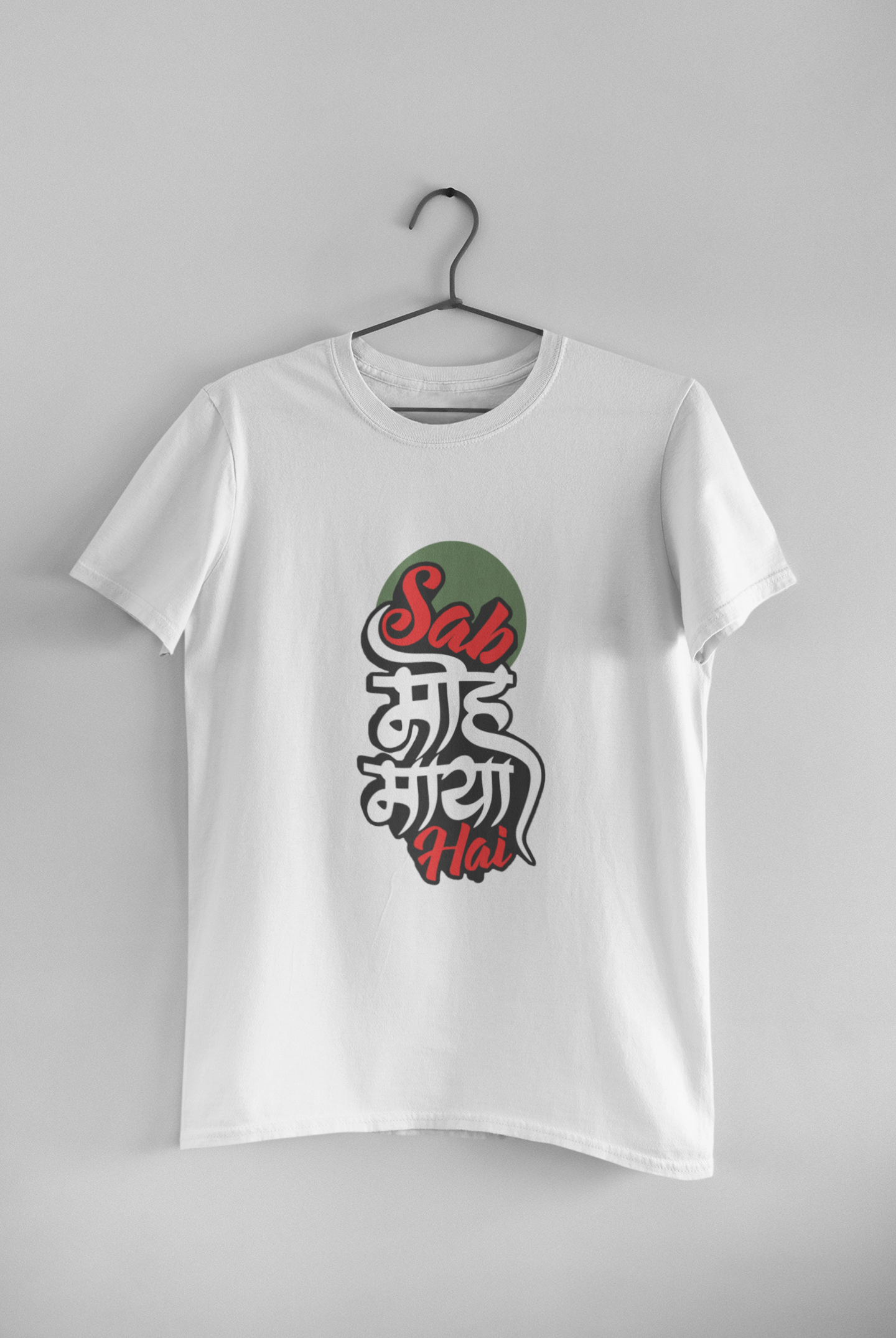 Sab Moh Maaya Desi Mens Half Sleeves T-shirt- FunkyTeesClub