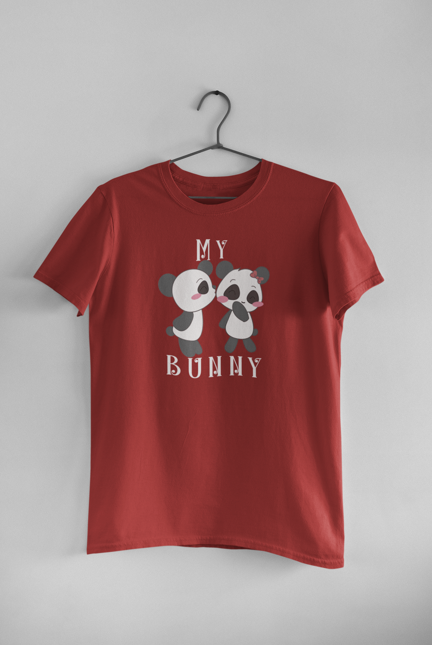 My Honey My Bunny Couple Half Sleeves T-Shirts -FunkyTeesClub