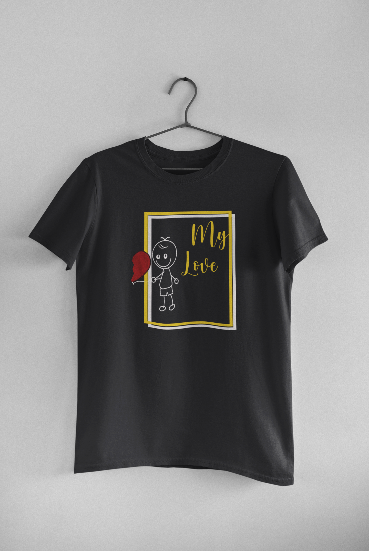 My Love Couple Half Sleeves T-Shirts -FunkyTeesClub