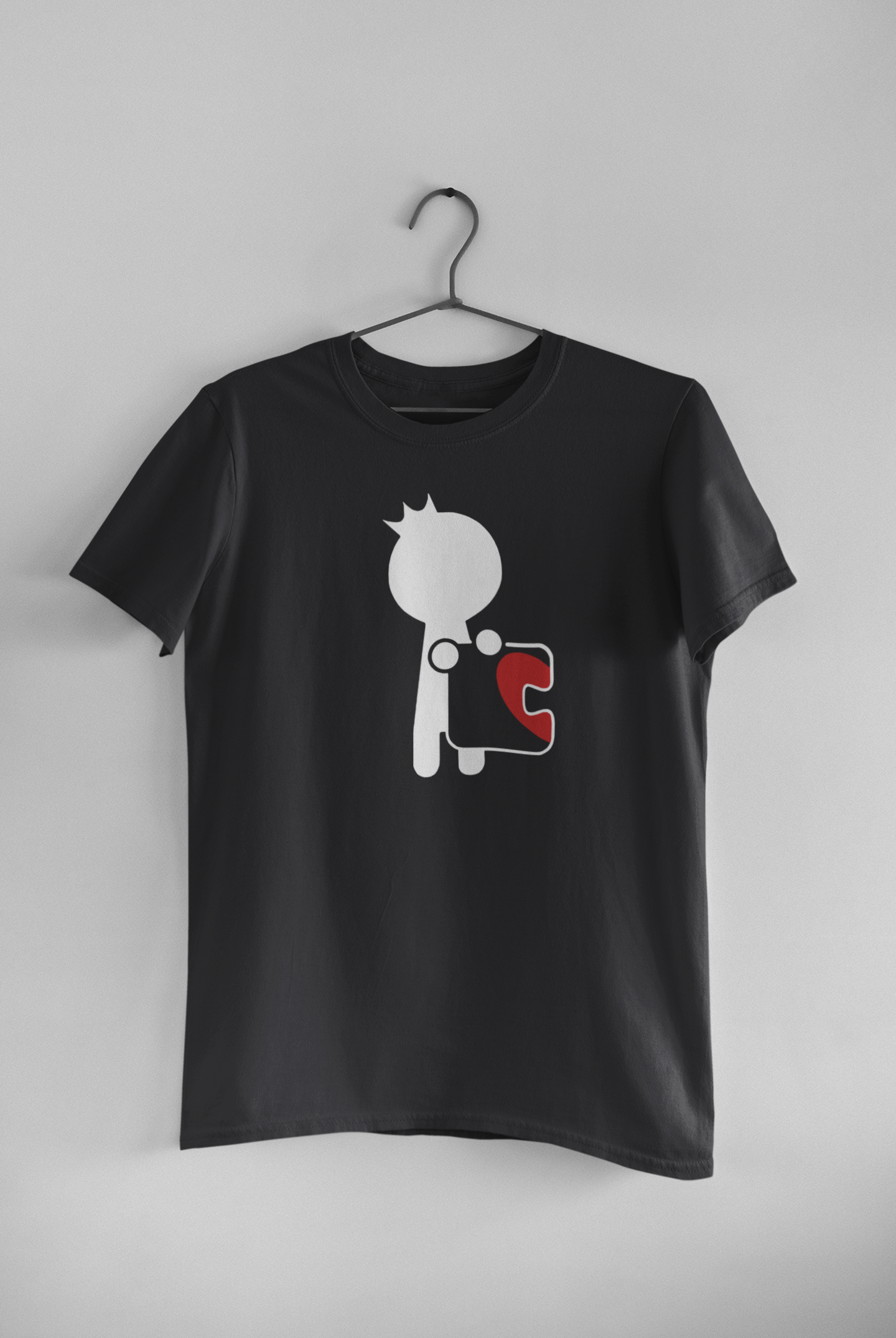 Puzzle Couple Half Sleeves T-Shirts -FunkyTeesClub