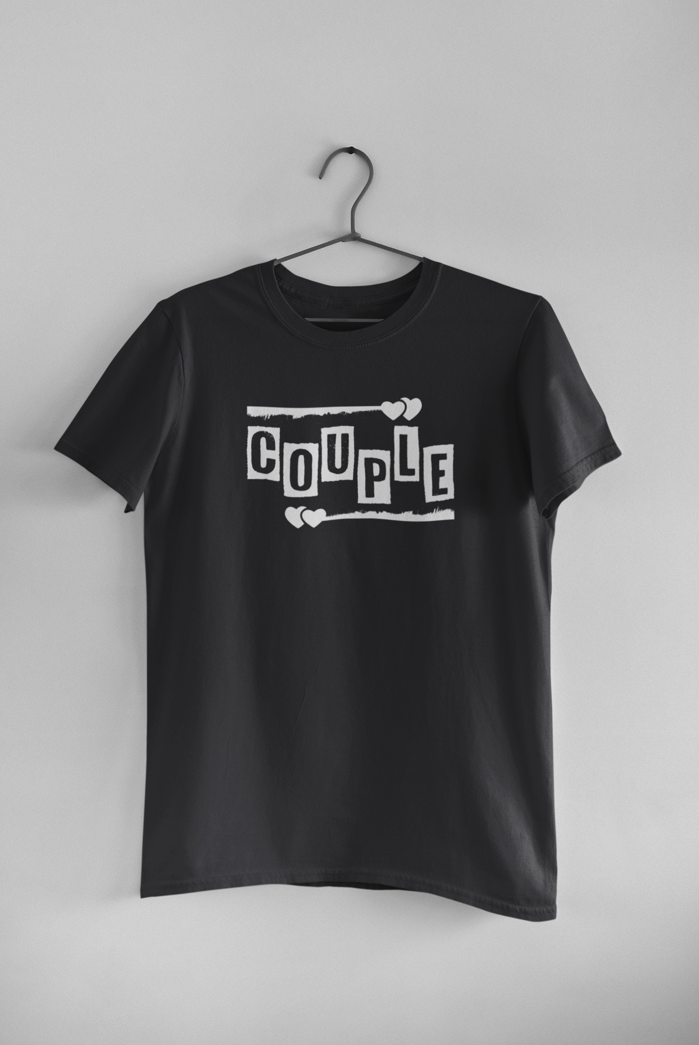 Power Couple Half Sleeves T-Shirts -FunkyTeesClub