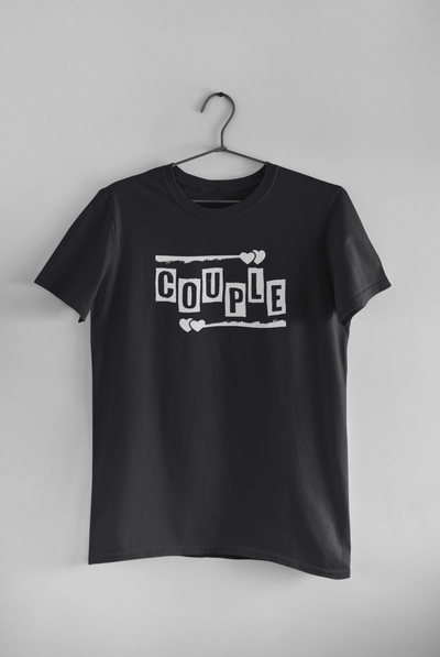 Power Couple Half Sleeves T-Shirts -FunkyTeesClub