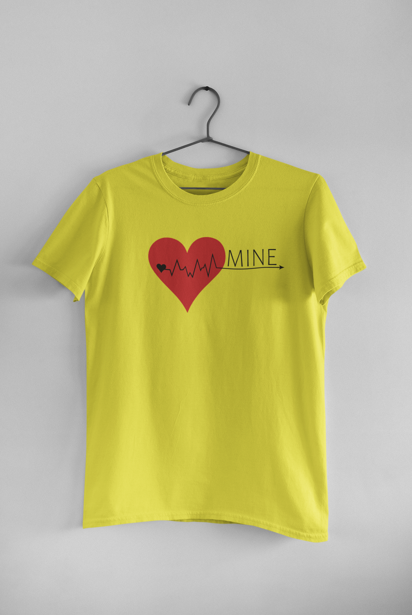 Mine Couple Half Sleeves T-Shirts -FunkyTeesClub