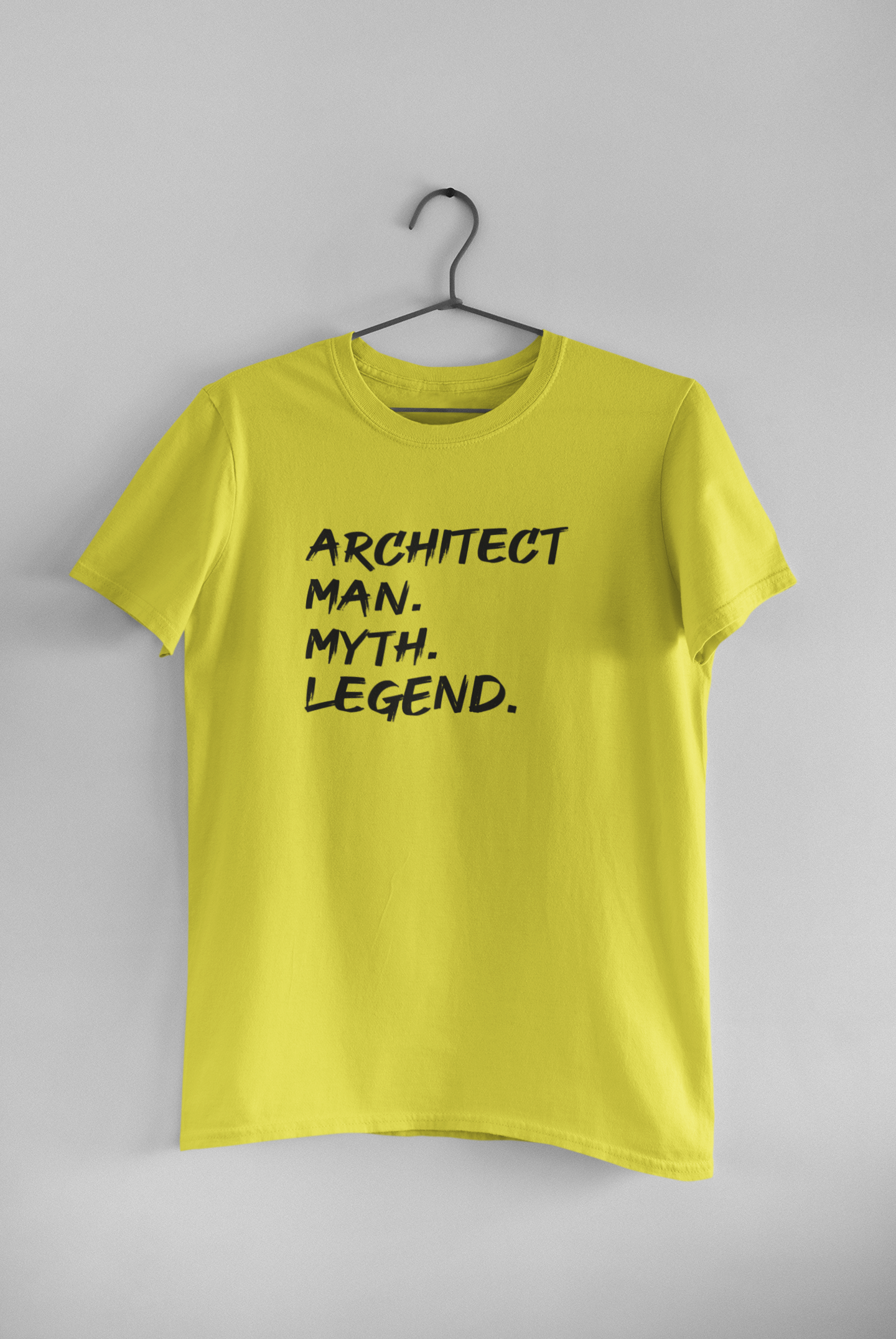Architect Man Myth Legend Architect Profession Mens Half Sleeves T-shirt- FunkyTeesClub