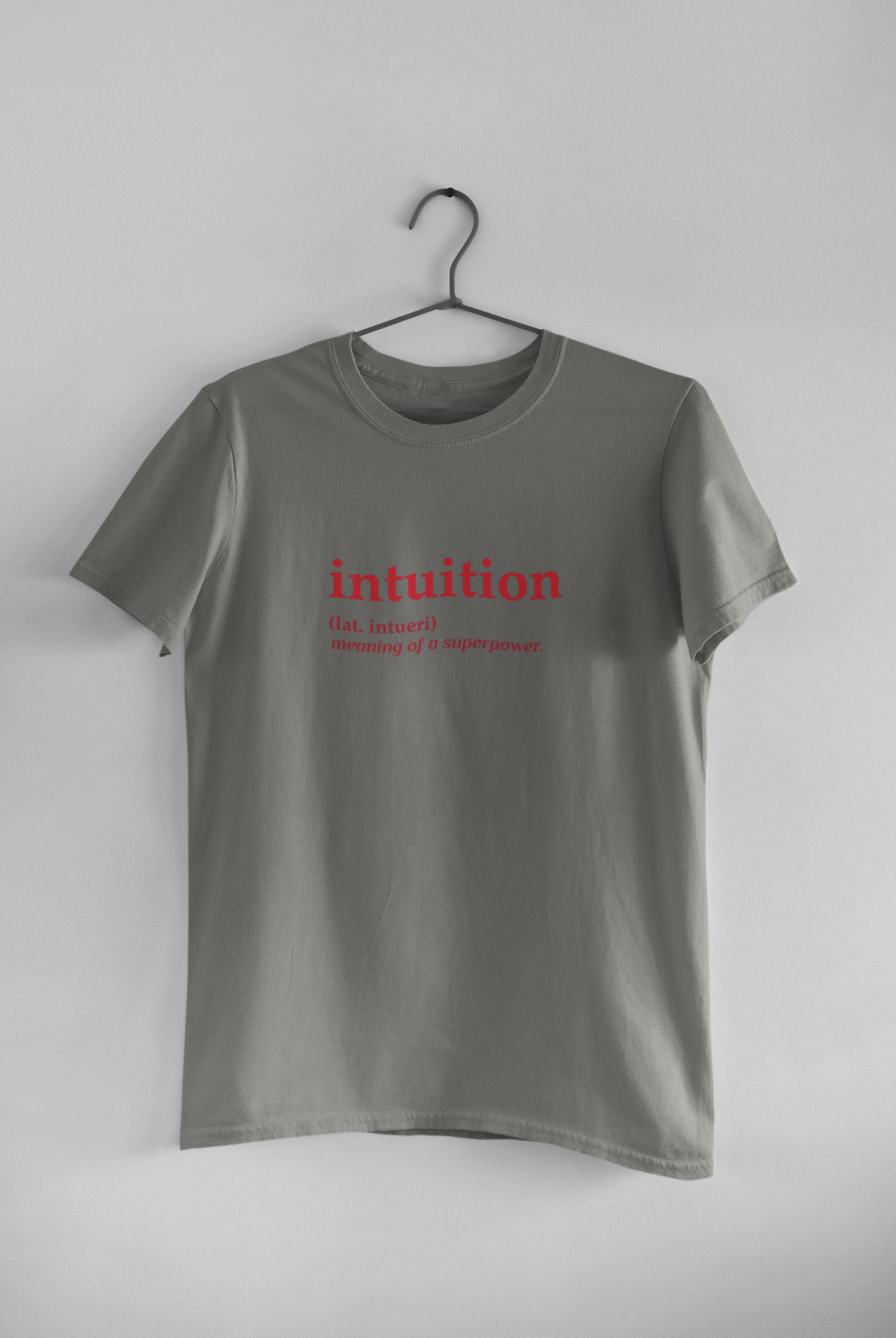 Intuition Quotes Mens Half Sleeves T-shirt- FunkyTeesClub