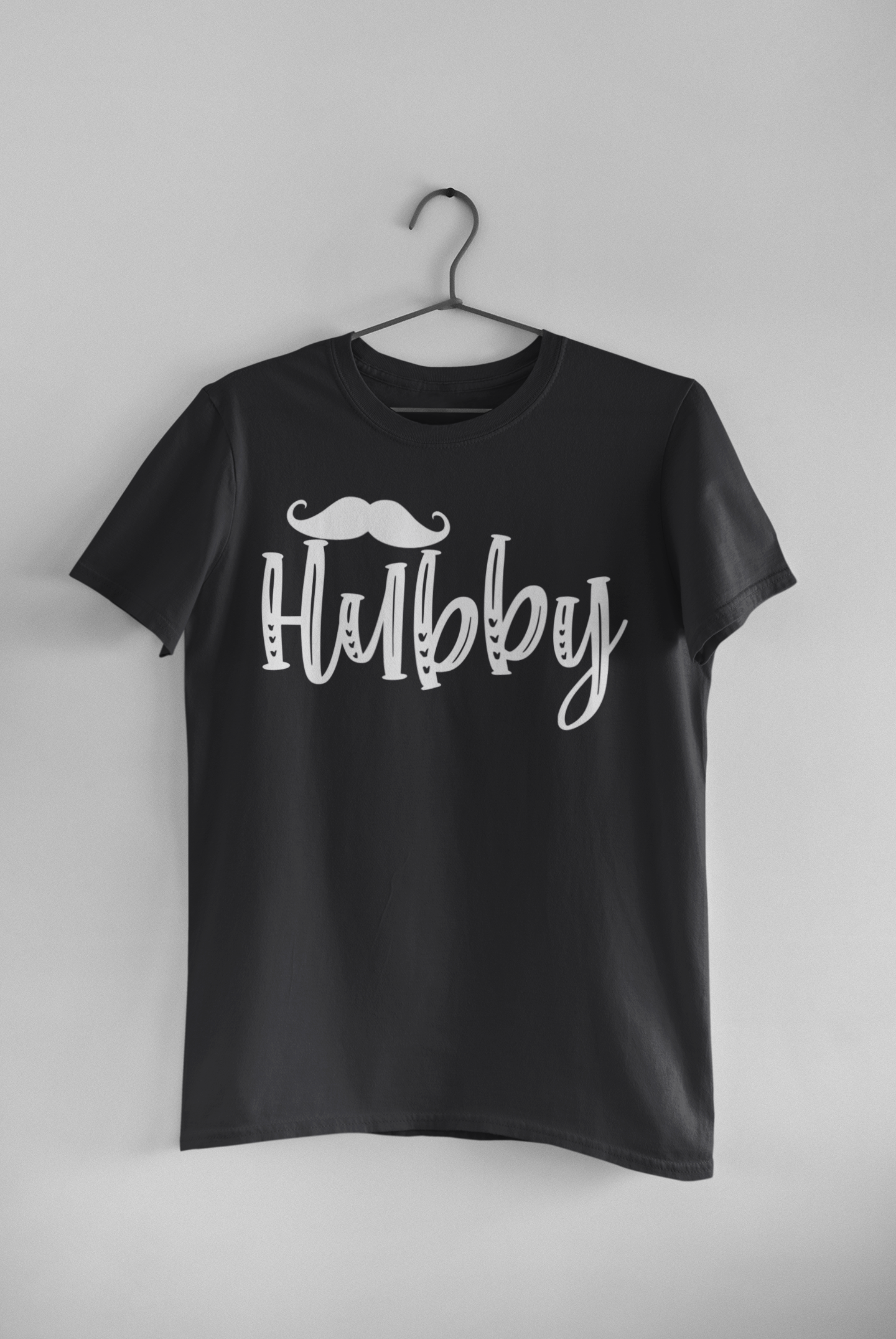 Hubby Wifey Couple Half Sleeves T-Shirts -FunkyTeesClub