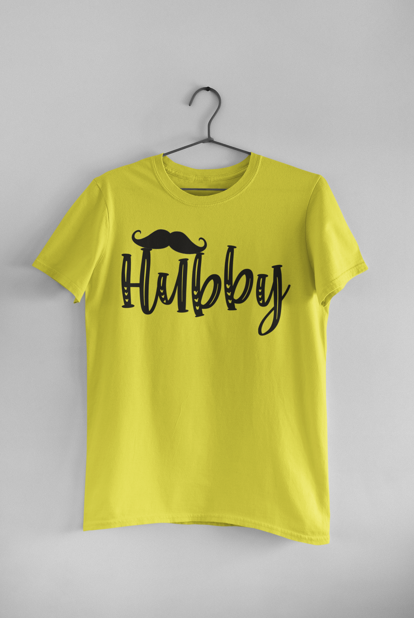 Hubby Wifey Couple Half Sleeves T-Shirts -FunkyTeesClub