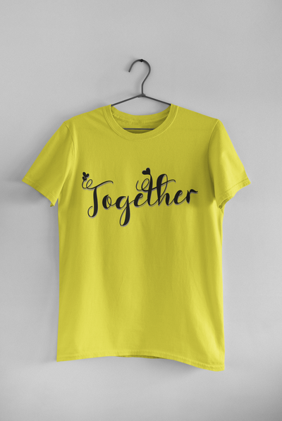 Better Together Couple Half Sleeves T-Shirts -FunkyTeesClub