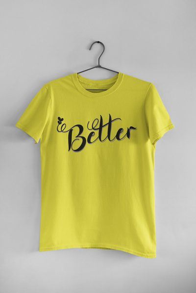 Better Together Couple Half Sleeves T-Shirts -FunkyTeesClub