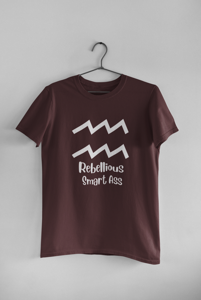 Aquarius Zodiac Sign Women Half Sleeves T-shirt- FunkyTeesClub