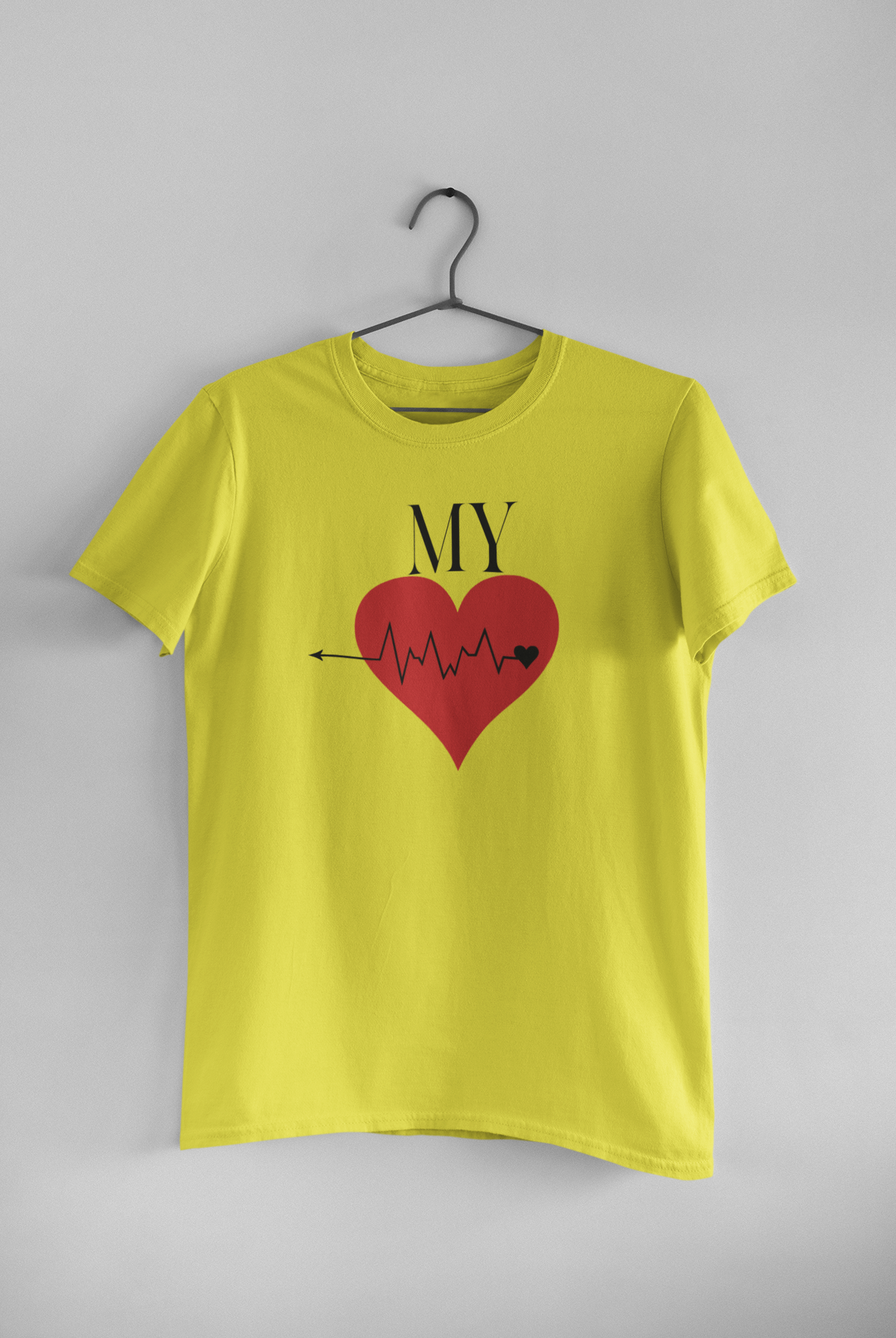 My Lifeliine Couple Half Sleeves T-Shirts -FunkyTeesClub