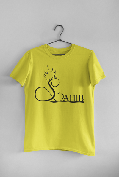 Sahib Biwi Couple Half Sleeves T-Shirts -FunkyTeesClub