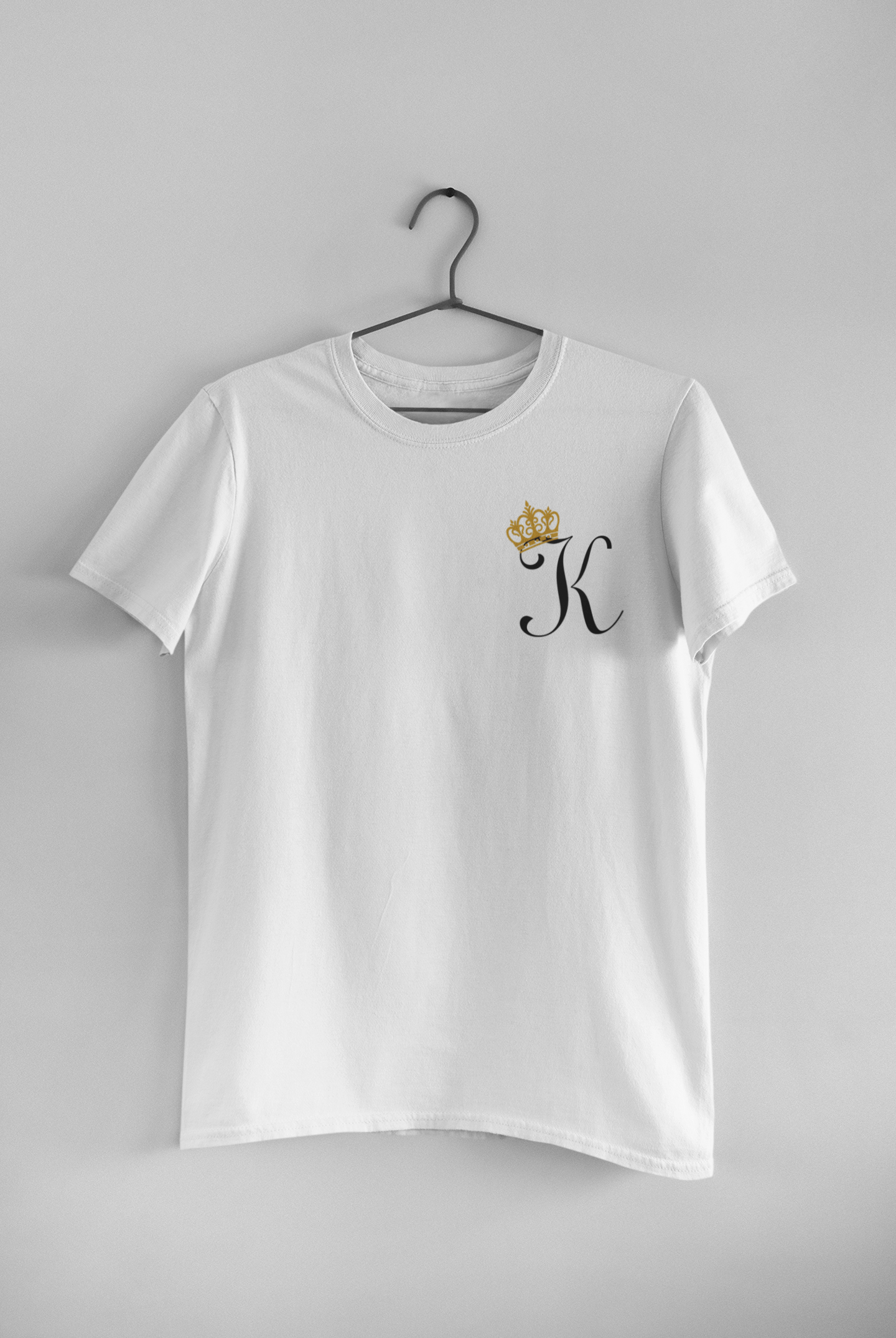 King Queen Couple Half Sleeves T-Shirts -FunkyTeesClub