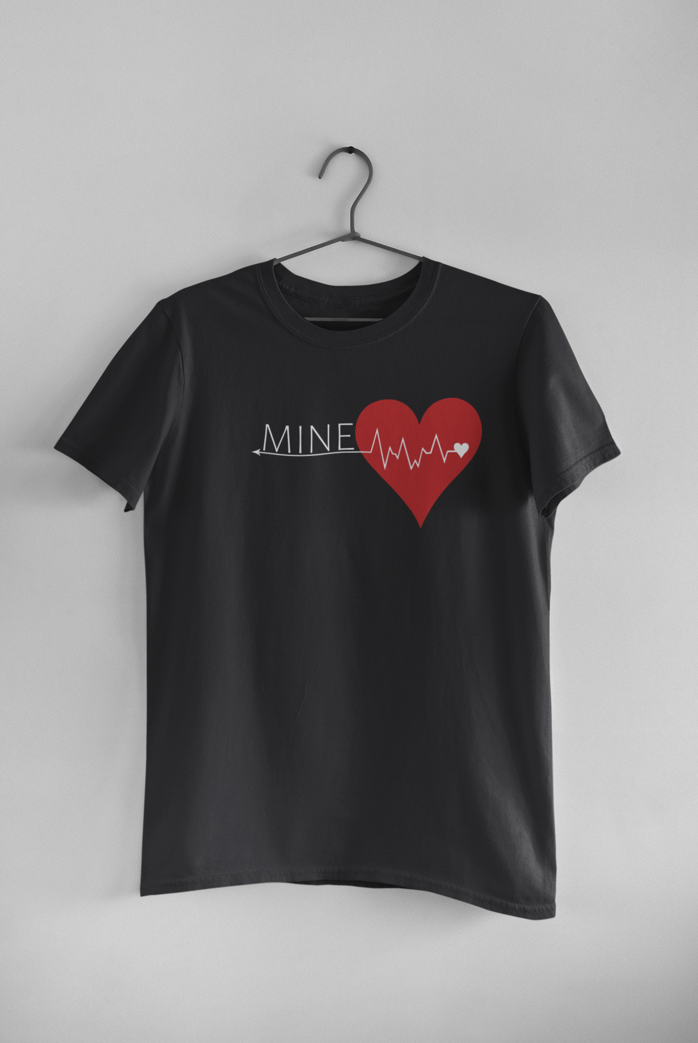 Mine Couple Half Sleeves T-Shirts -FunkyTeesClub