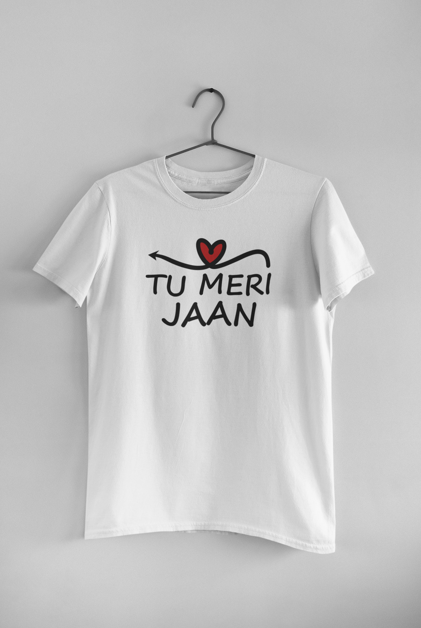 Ladaku Vimaan Couple Half Sleeves T-Shirts -FunkyTeesClub