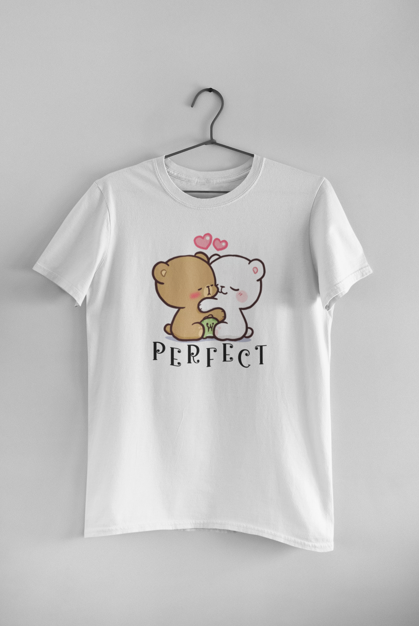 Prefect Pair Couple Half Sleeves T-Shirts -FunkyTeesClub