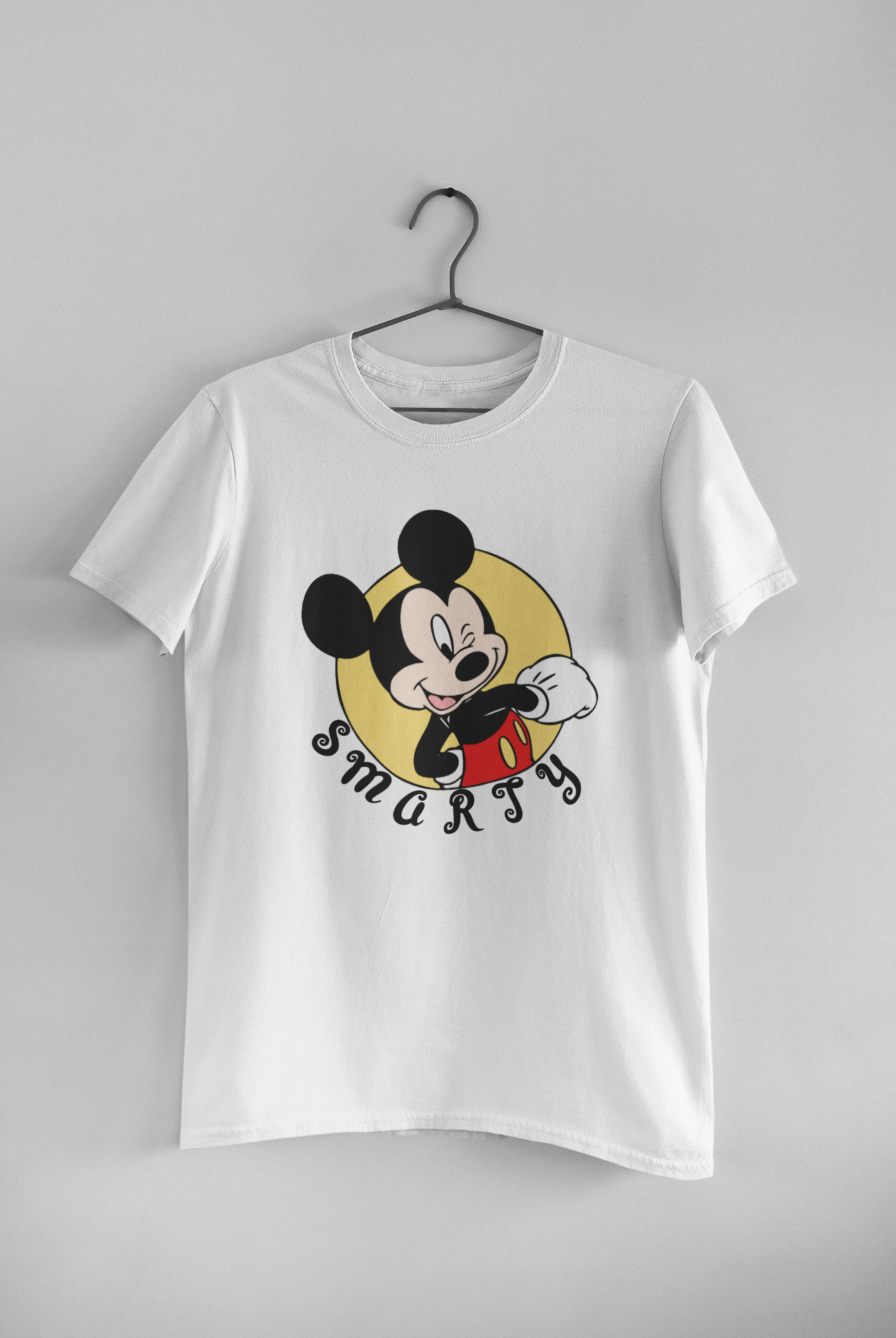 Smarty Cutey Couple Half Sleeves T-Shirts -FunkyTeesClub
