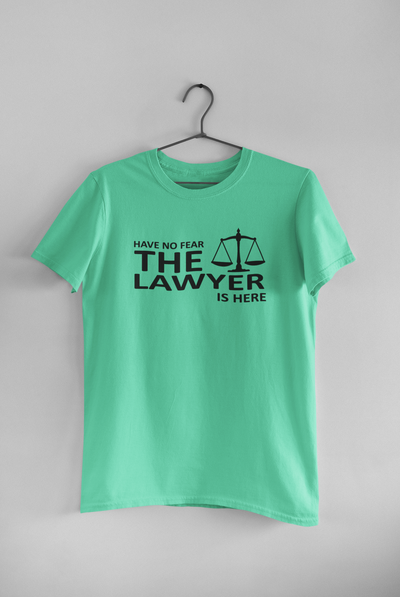 Have No Fear The Lawyer Is Here Women Half Sleeves T-shirt- FunkyTeesClub