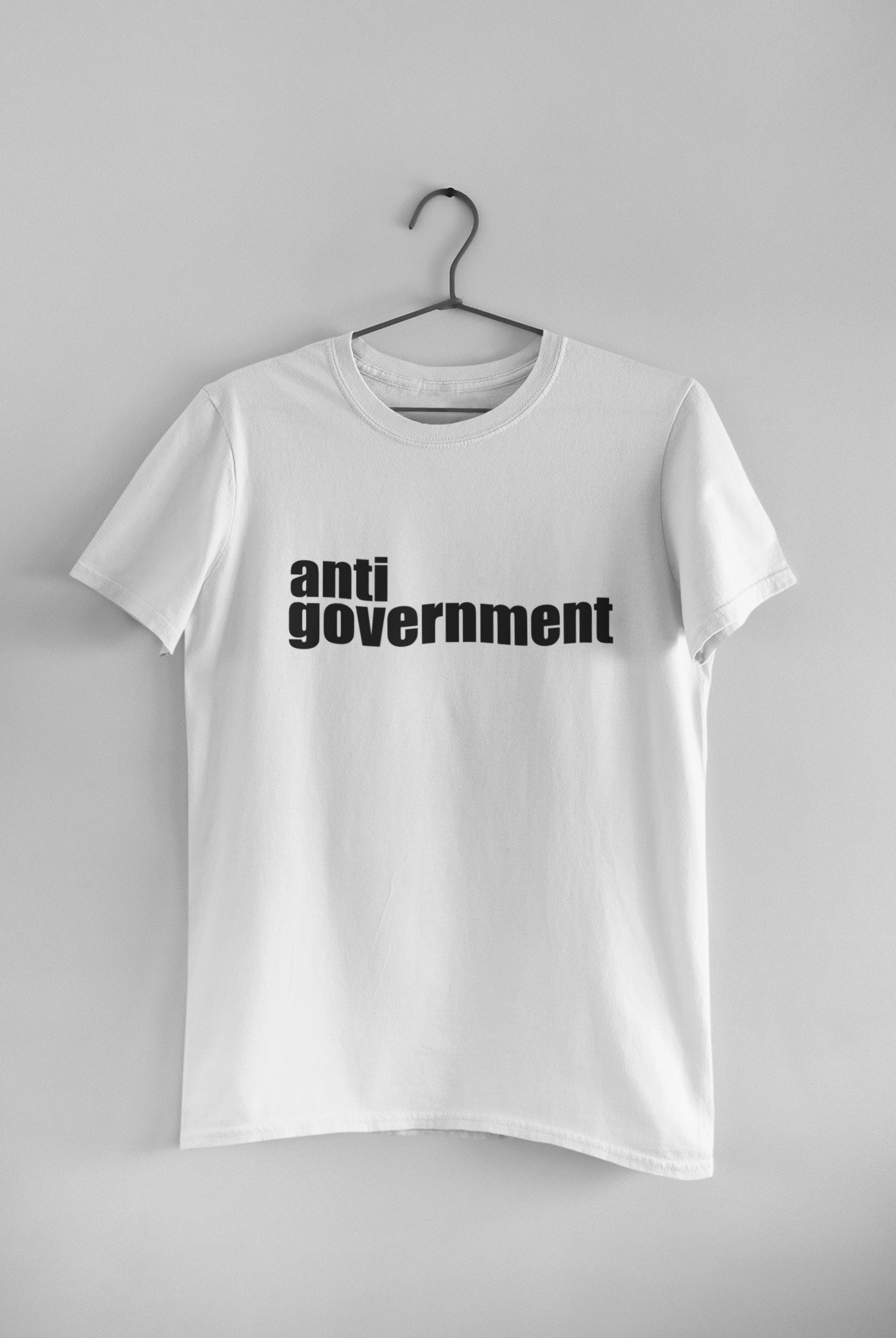 Anti Government Women Half Sleeves T-shirt- FunkyTeesClub