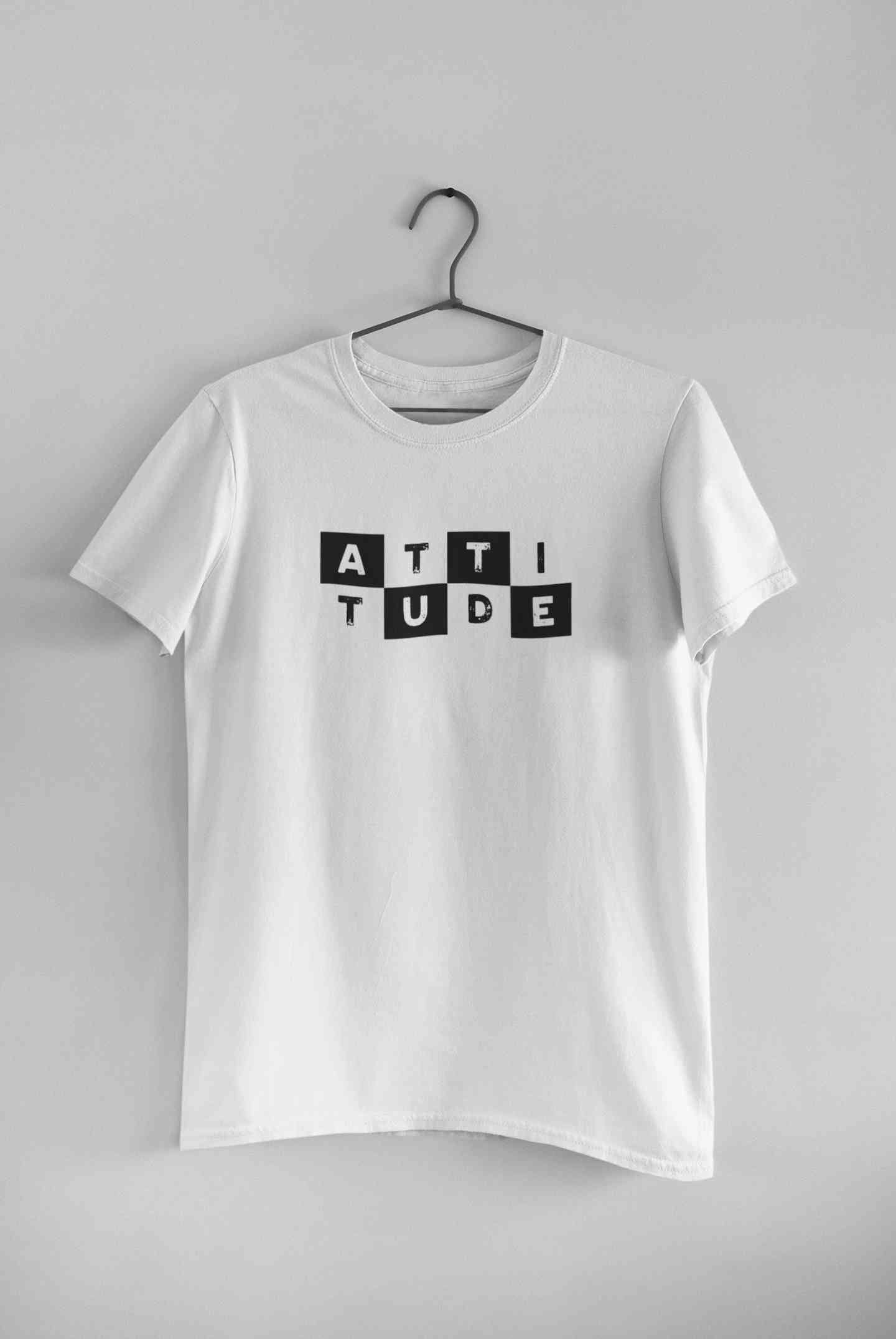 Attitude Typography Women Half Sleeves T-shirt- FunkyTeesClub