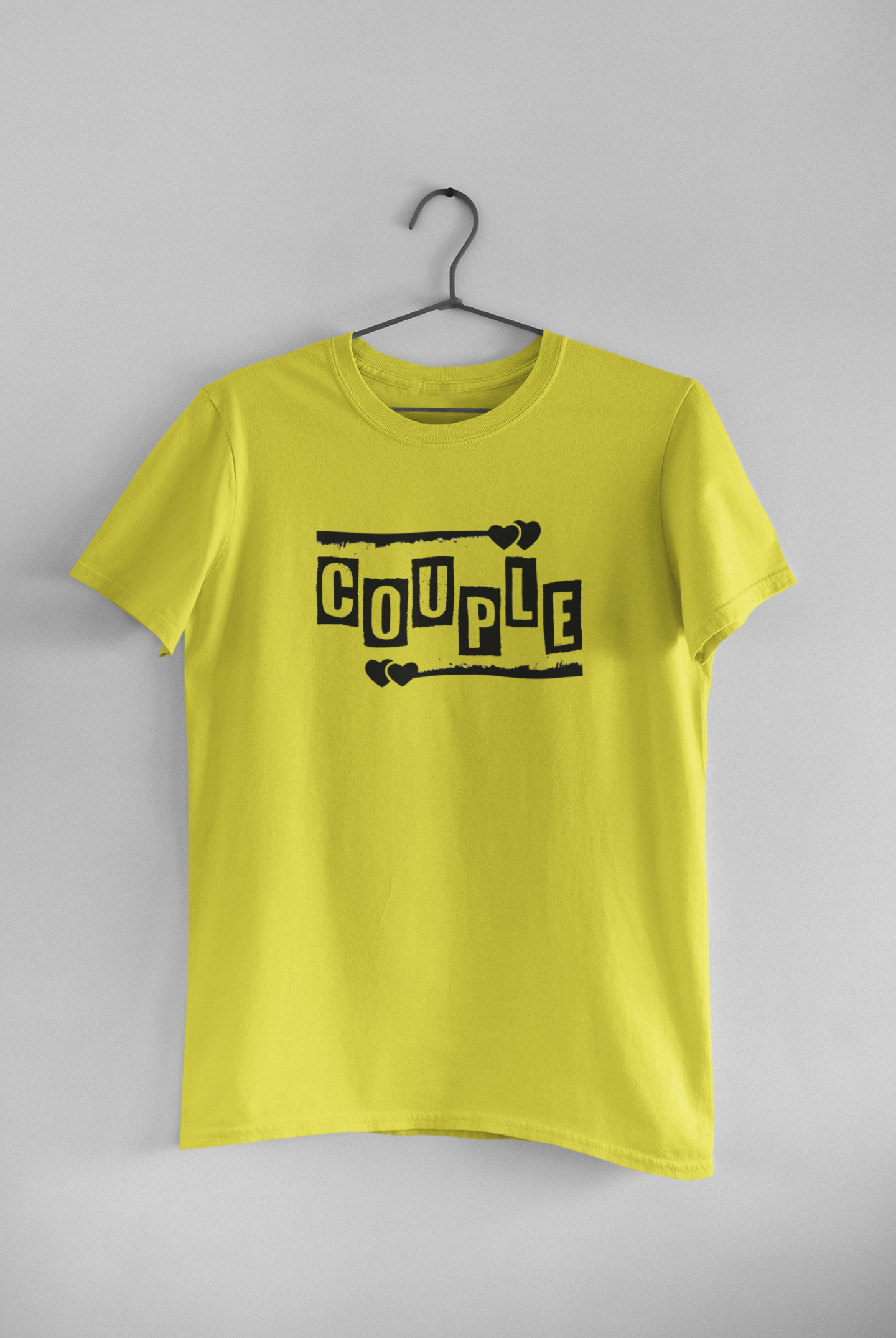Power Couple Half Sleeves T-Shirts -FunkyTeesClub