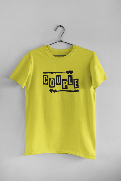Power Couple Half Sleeves T-Shirts -FunkyTeesClub