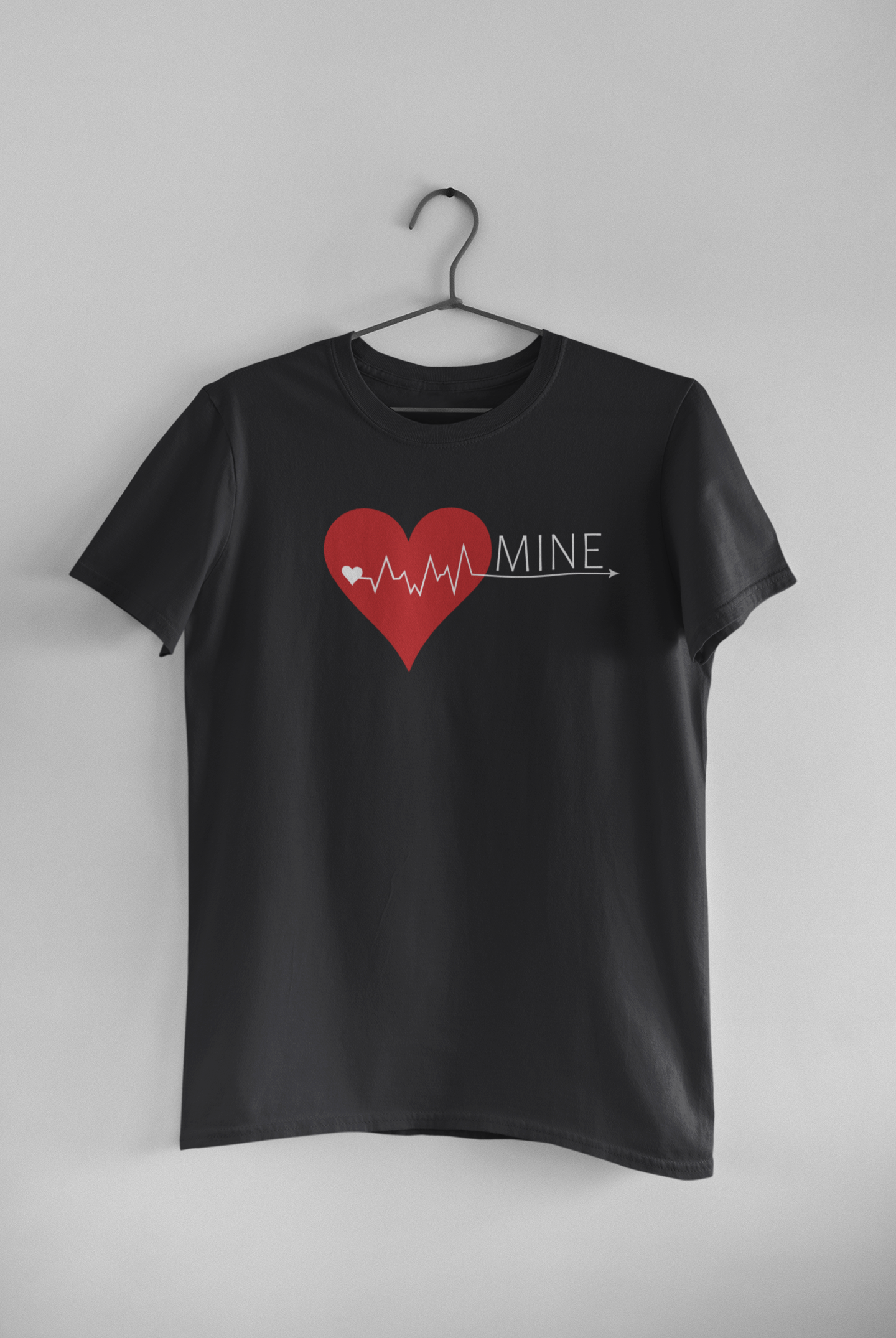 Mine Couple Half Sleeves T-Shirts -FunkyTeesClub