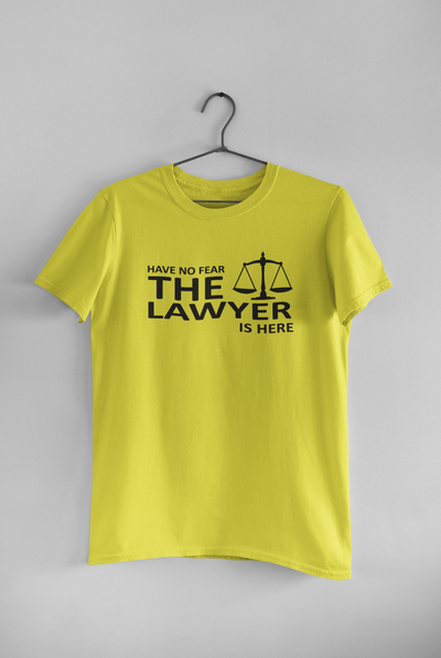 Have No Fear The Lawyer Is Here Women Half Sleeves T-shirt- FunkyTeesClub