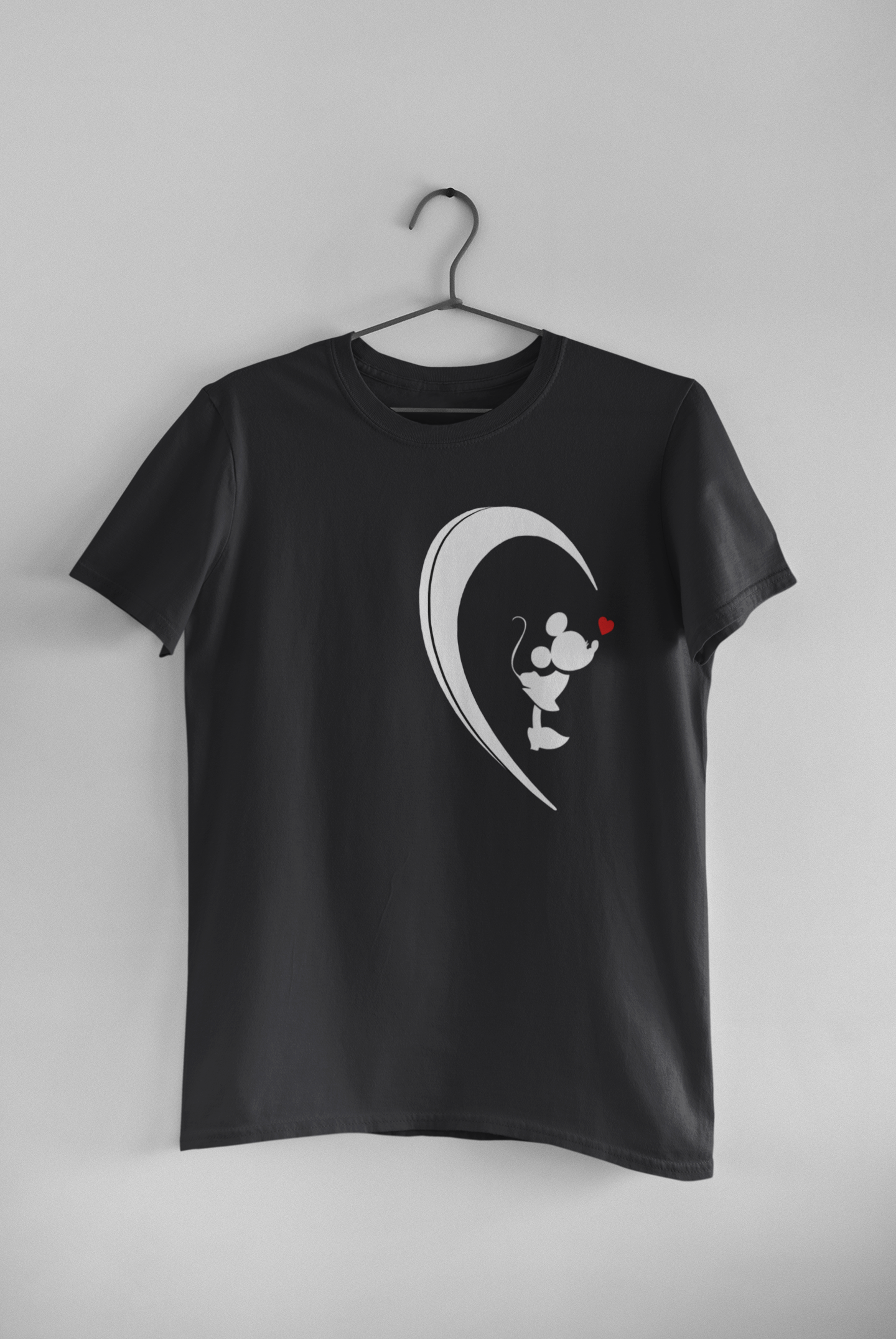 Mickey Minnie Couple Half Sleeves T-Shirts -FunkyTeesClub