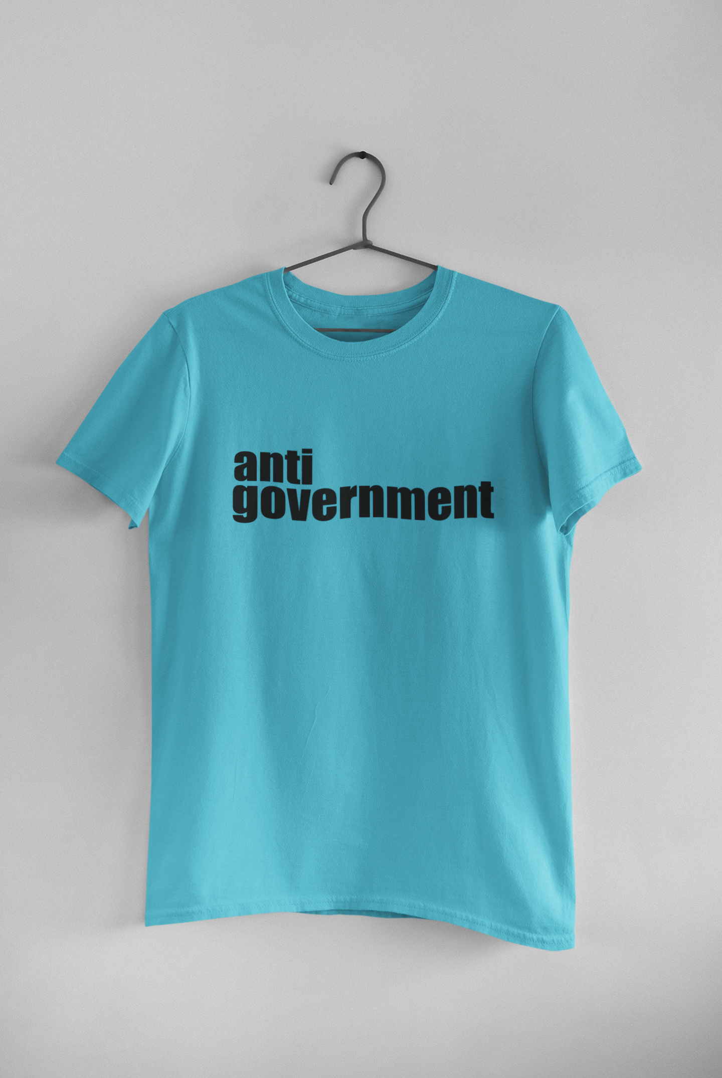 Anti Government Mens Half Sleeves T-shirt- FunkyTeesClub