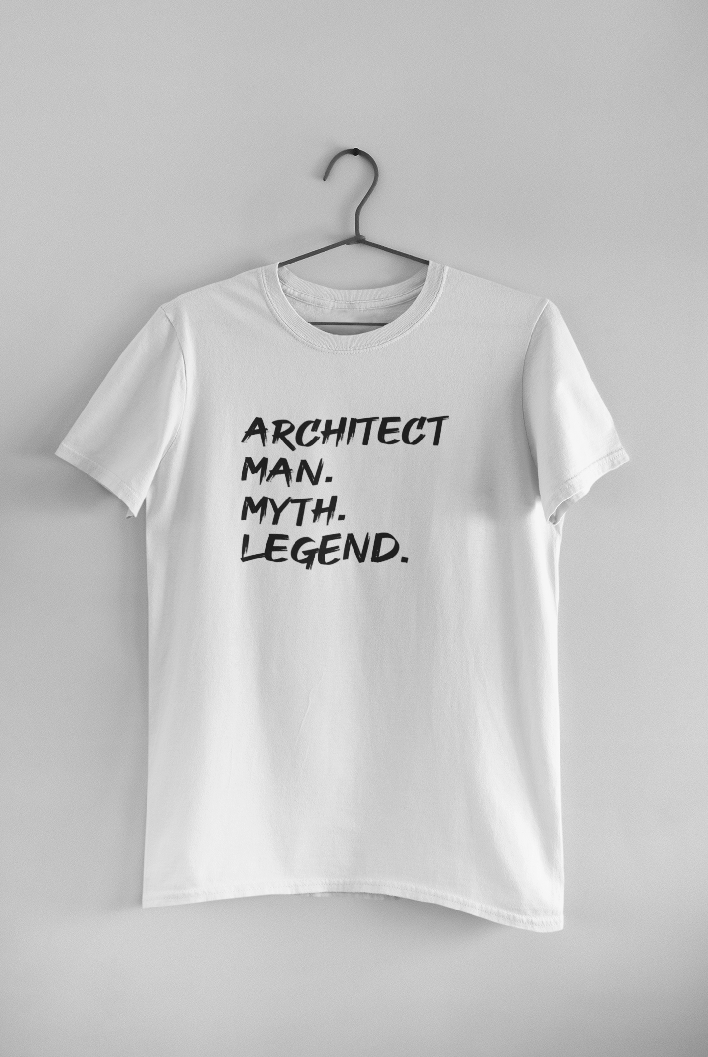 Architect Man Myth Legend Architect Profession Mens Half Sleeves T-shirt- FunkyTeesClub