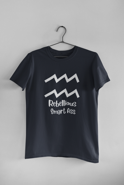 Aquarius Zodiac Sign Women Half Sleeves T-shirt- FunkyTeesClub
