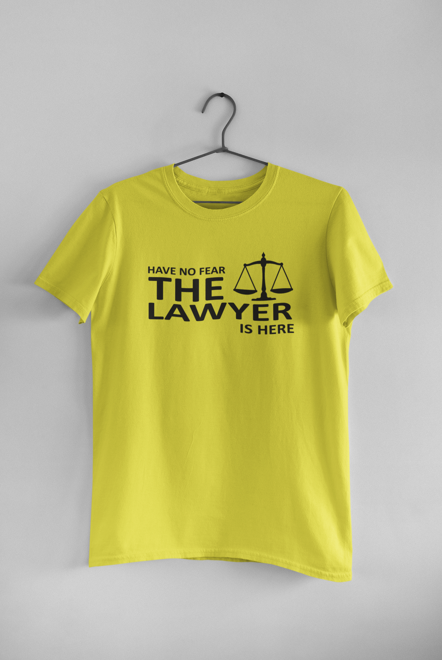 Have No Fear The Lawyer Is Here Mens Half Sleeves T-shirt- FunkyTeesClub