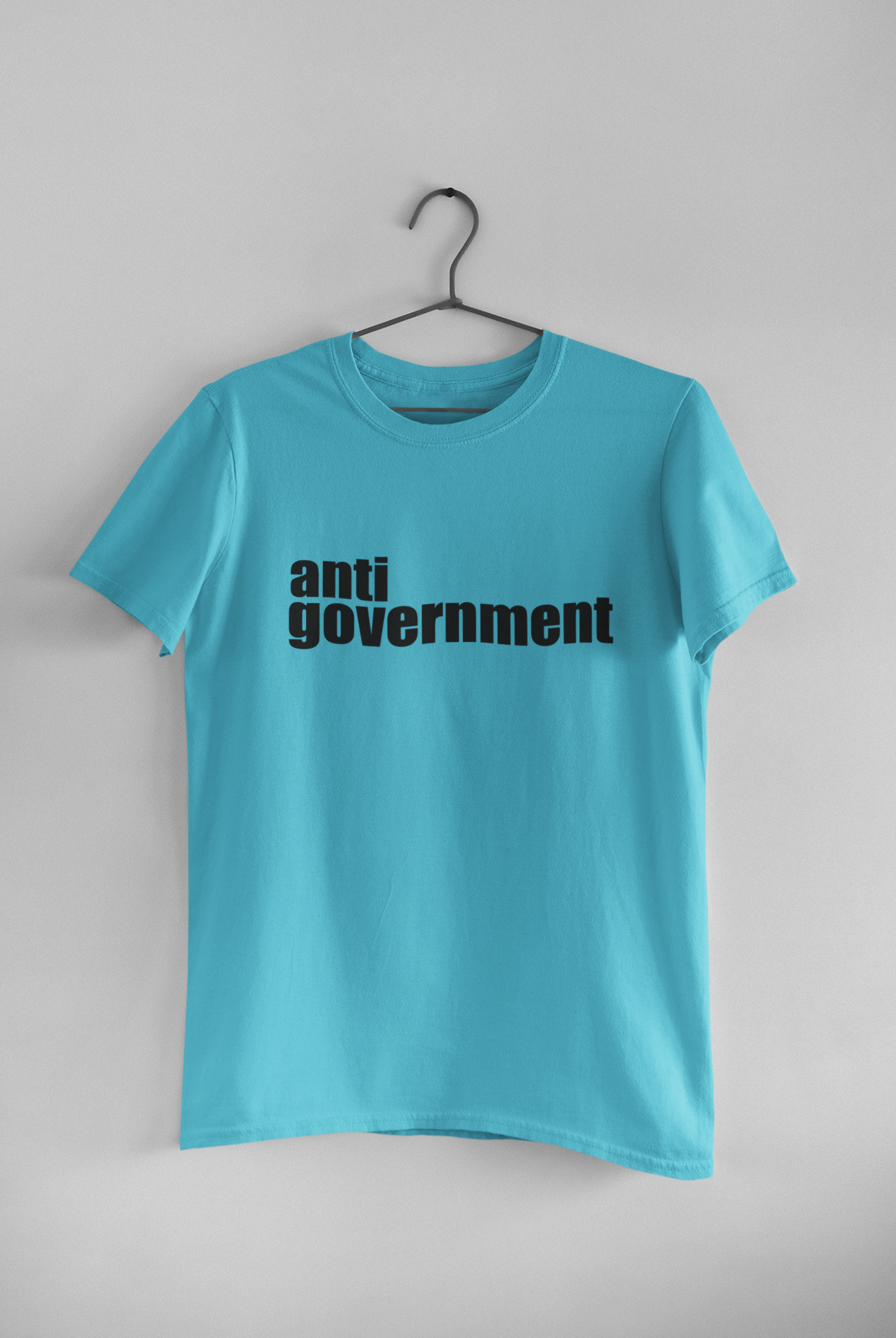 Anti Government Women Half Sleeves T-shirt- FunkyTeesClub