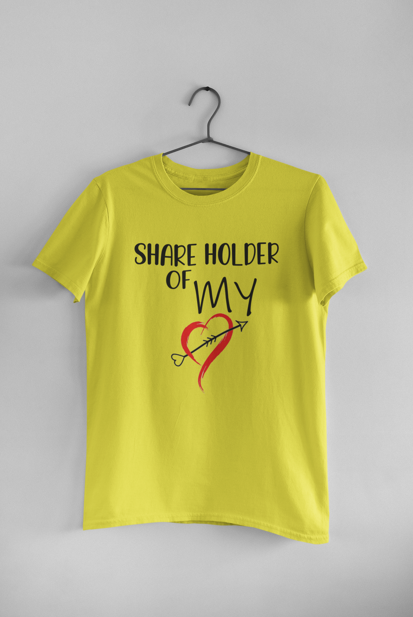Shareholder Of My Heart Couple Half Sleeves T-Shirts -FunkyTeesClub