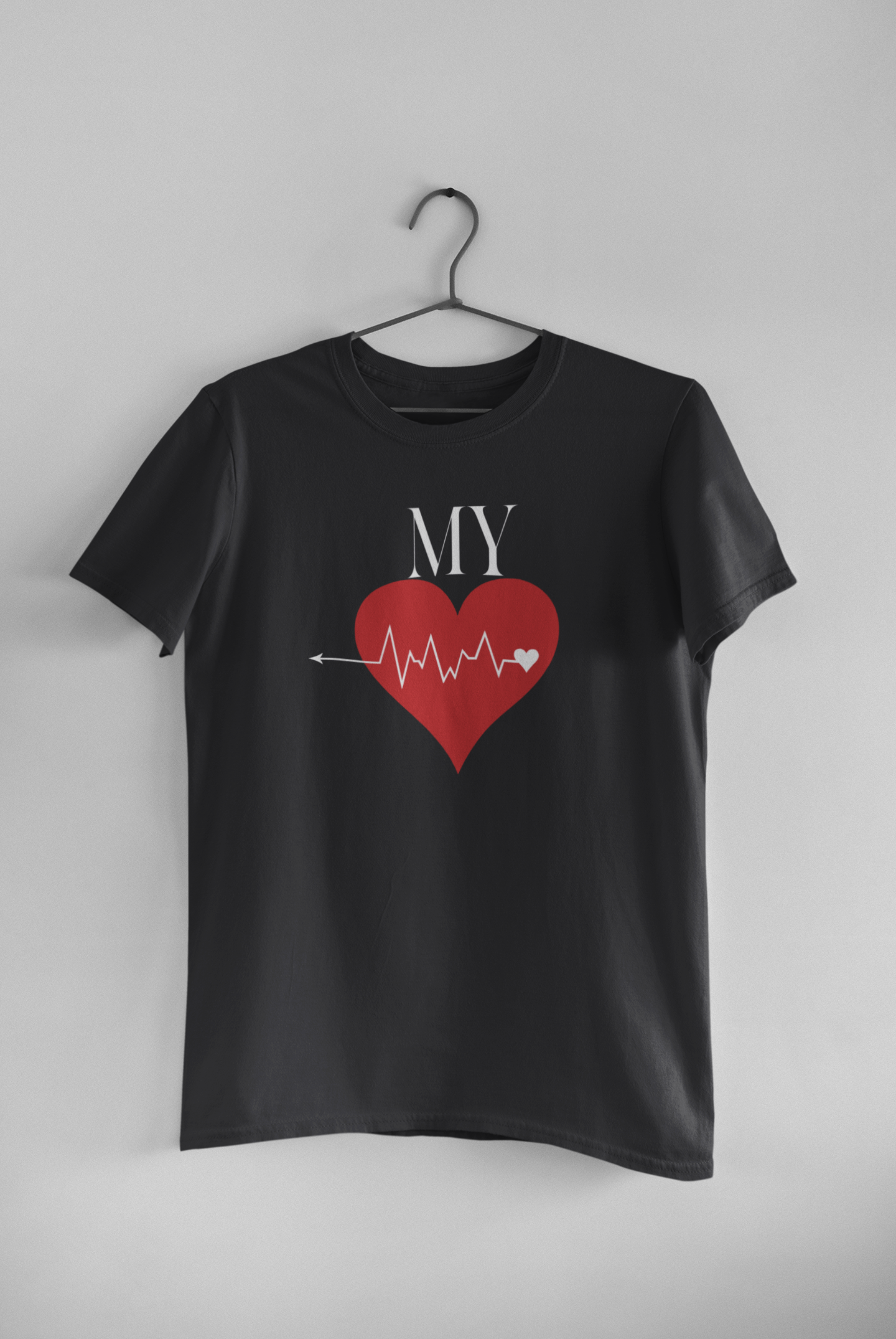 My Lifeliine Couple Half Sleeves T-Shirts -FunkyTeesClub