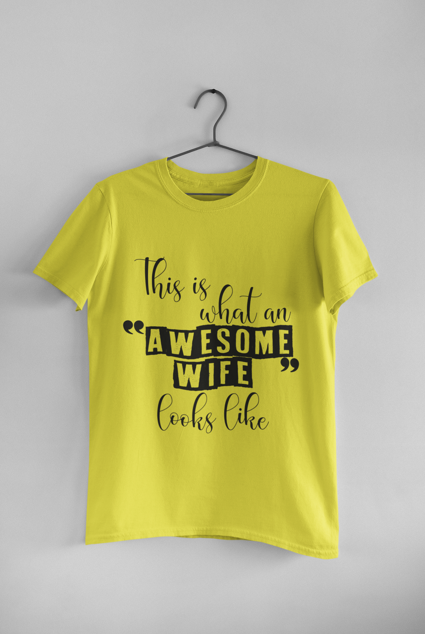 Awesome Couple Half Sleeves T-Shirts -FunkyTeesClub