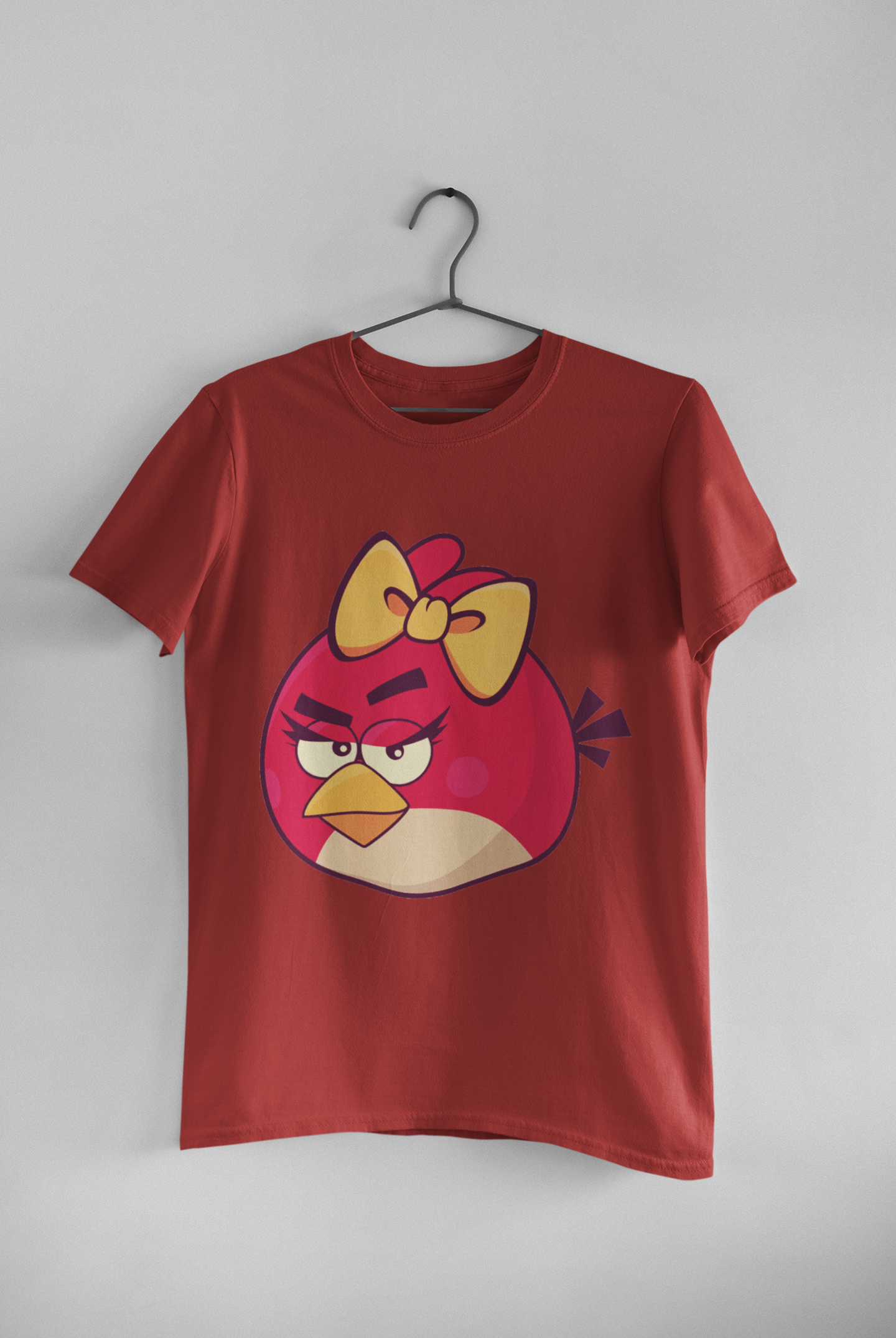 Angry Bird Couple Half Sleeves T-Shirts -FunkyTeesClub