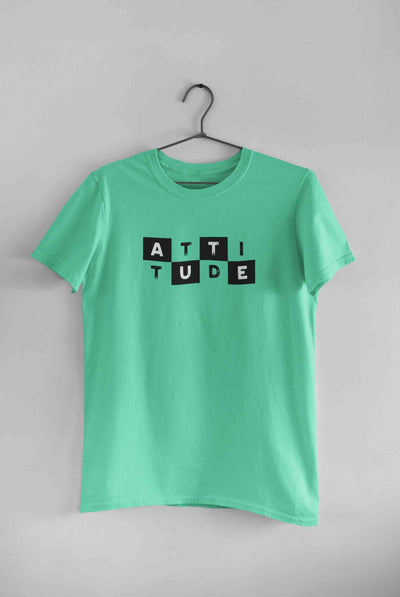 Attitude Typography Women Half Sleeves T-shirt- FunkyTeesClub